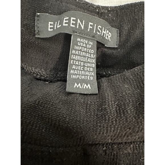 Eileen Fisher Womens Black Stretch Pull On Pants Classic Work Dress Comfy Medium - Picture 10 of 11